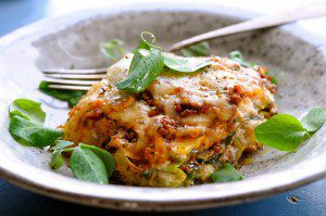 Lasagna on cabbage shells with ricotta| Healthy Dinner Recipes | www.karlasnordickitchen.com