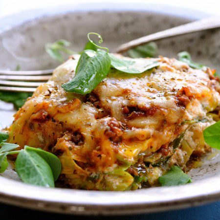 Lasagna on cabbage shells with ricotta| Healthy Dinner Recipes | www.karlasnordickitchen.com