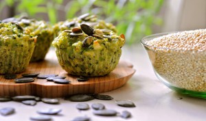 Mini Broccoli Pie with Quinoa & Goat Cheese