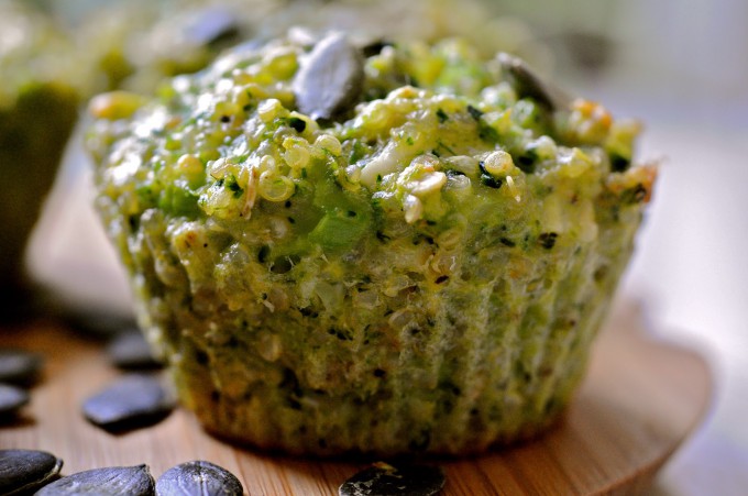 Mini Broccoli Pie with Quinoa & Goat Cheese