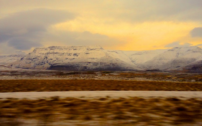 Sunset in Iceland - last drive