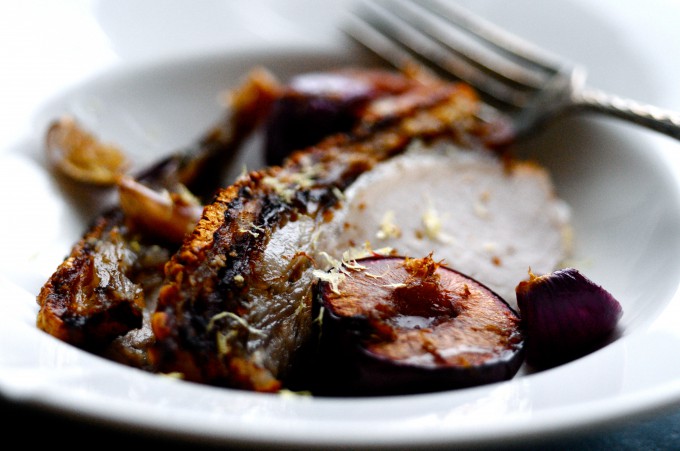 Organic Roast Pork with Crackling and Liquorice for Christmas | www.karlasnordickitchen.com