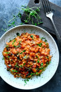 Pearl barley risotto with tomato | www.karlasnordickitchen.com