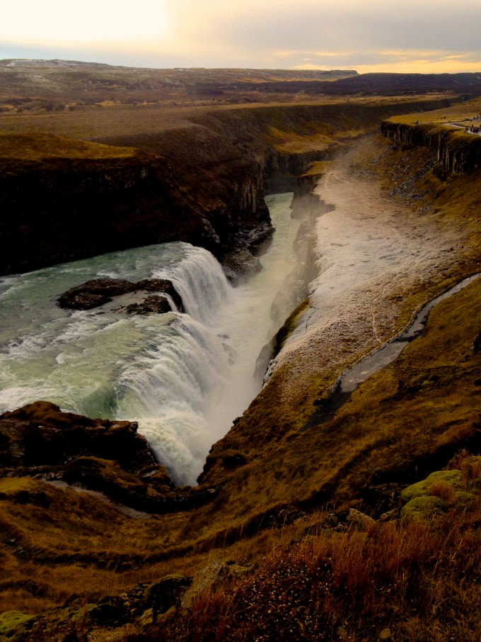Waterfall iceland Gullfoss
