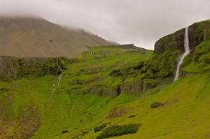 waterfall near snæfellsness