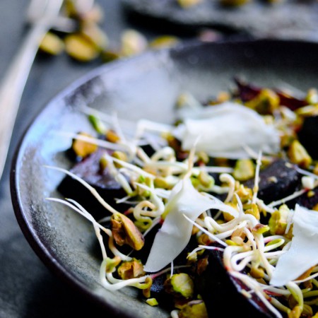 Beetroot Salad with Sprouts and Goat Cheese | www.karlasnordickitchen.com