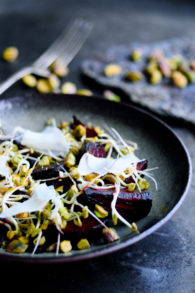 Beetroot Salad with Sprouts | www.karlasnordickitchen.com