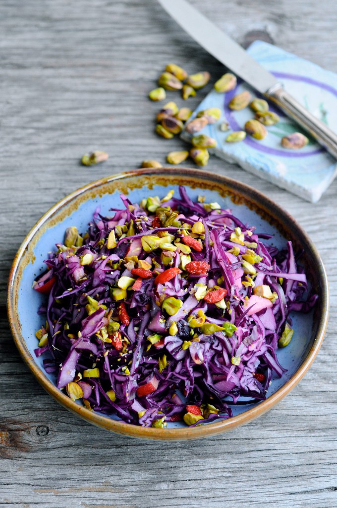 Red cabbage salad with ginger | www.karlasnordickitchen.com