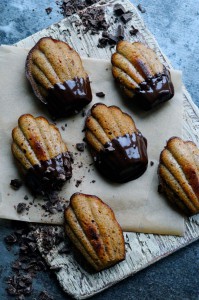 Madeleines with almond meal and apple sauce | www.karlasnordickitchen.com