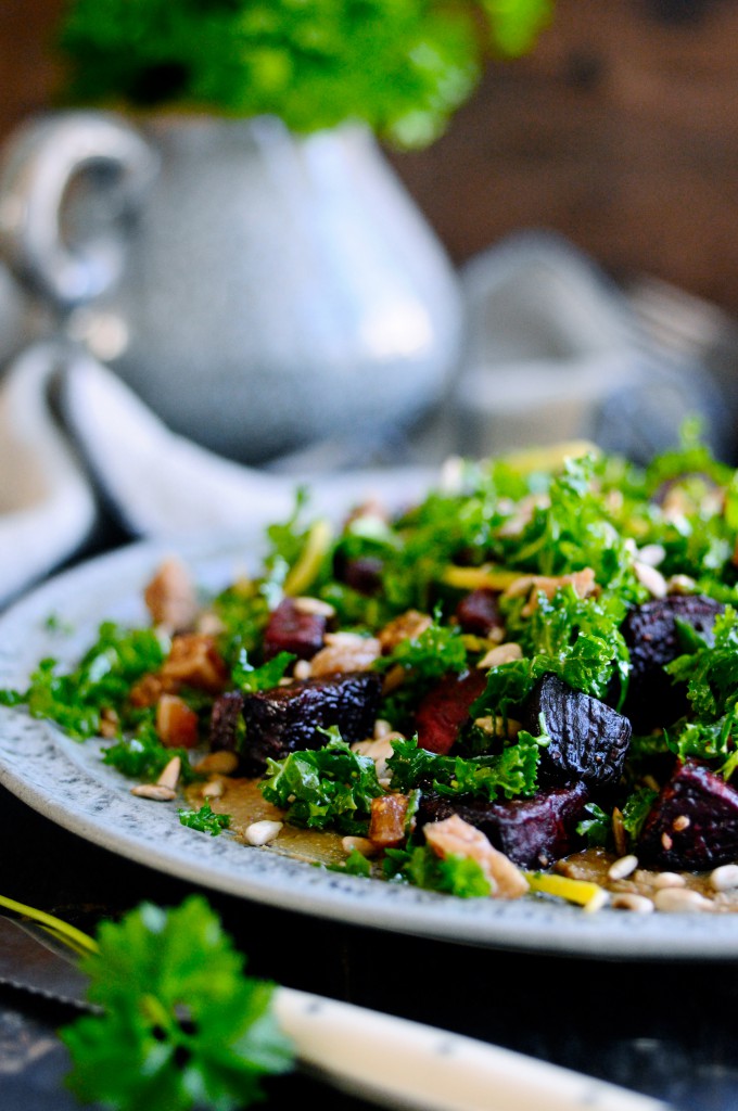 Kale salad with beets | www.karlasnordickitchen.com