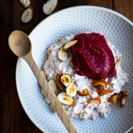 Raspberry chia jam with no sugar