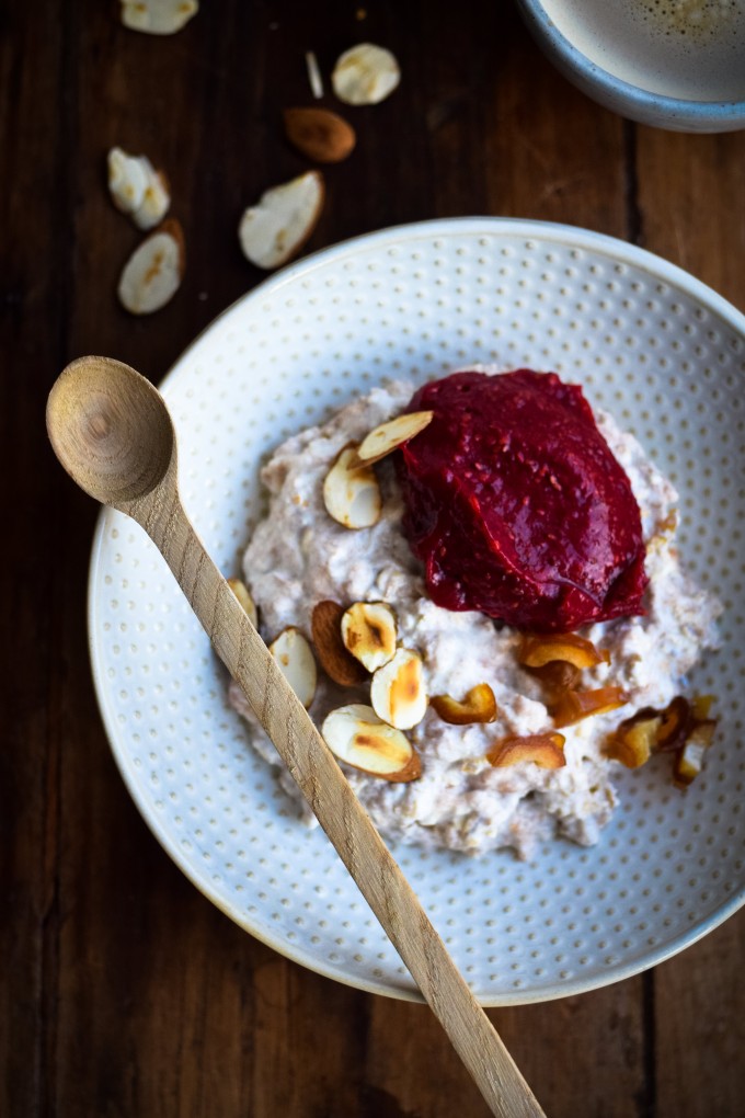 Raspberry chia jam with no sugar