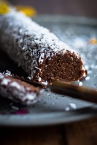 Fruit and nut log with dates