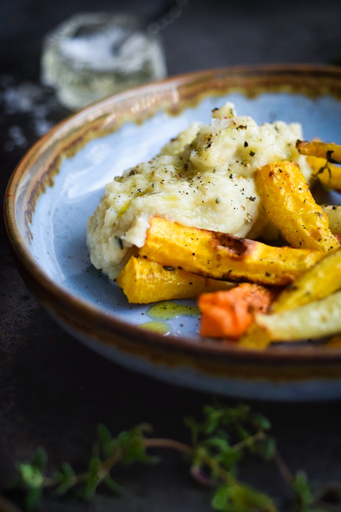 Jerusalem artichoke mash with cream