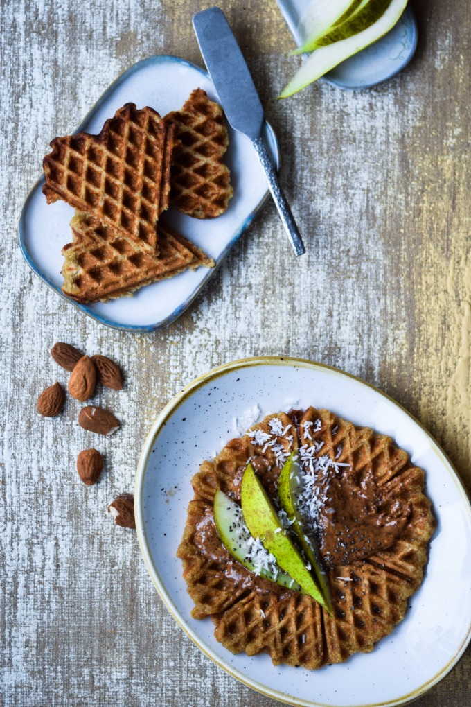 Healthy Banana Waffles with Oats Recipe