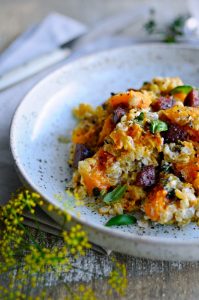 Pearl Barley risotto with pumpkin