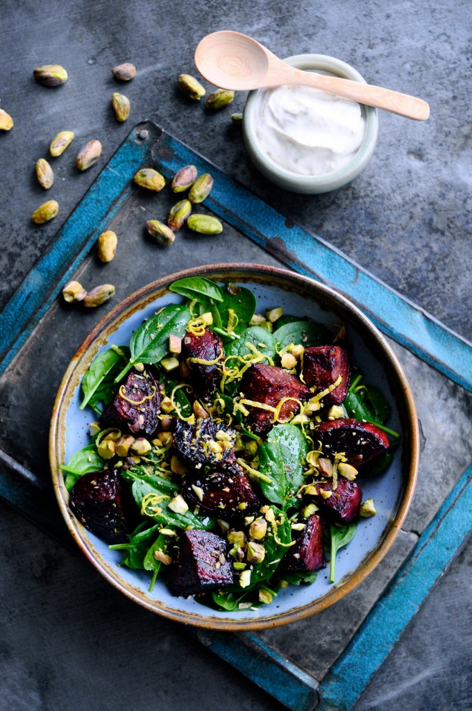 Receita de salada de beterraba assada
