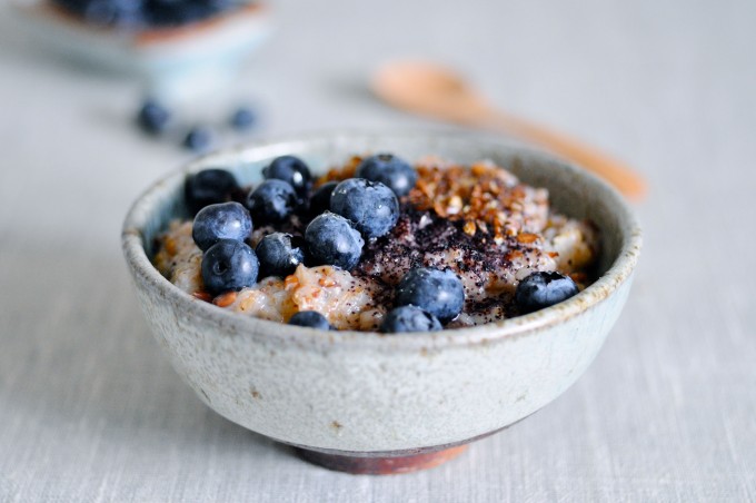 Porridge with rye flakes