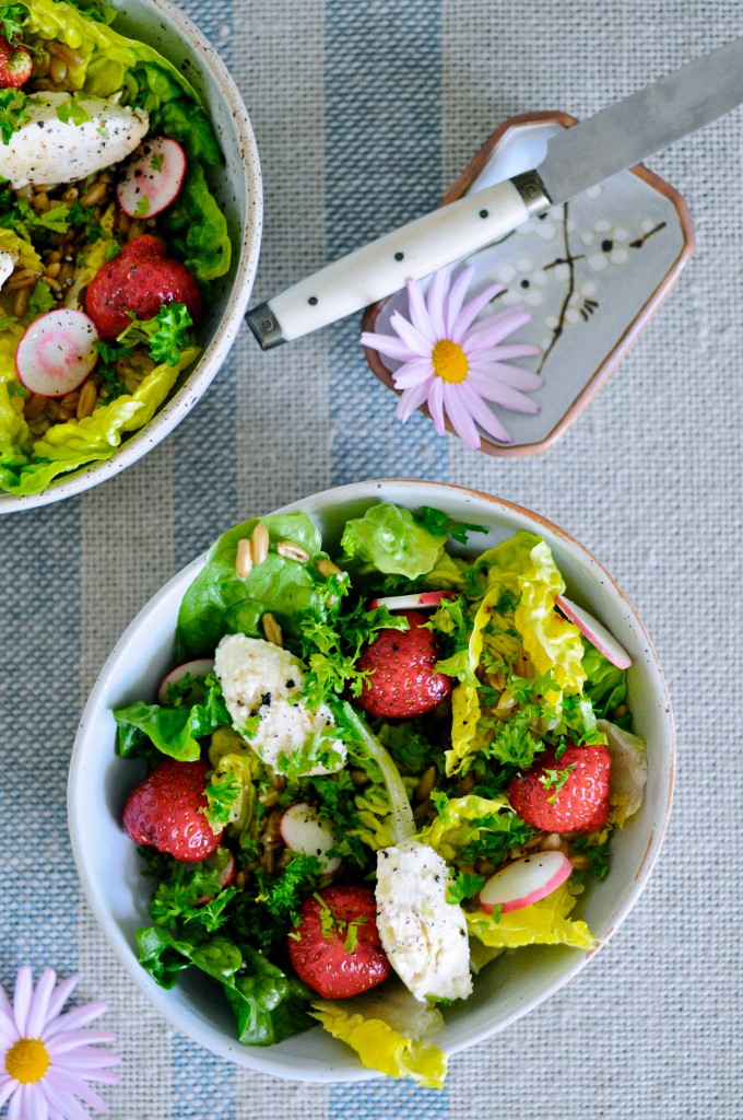 Receita de salada de verão de morango