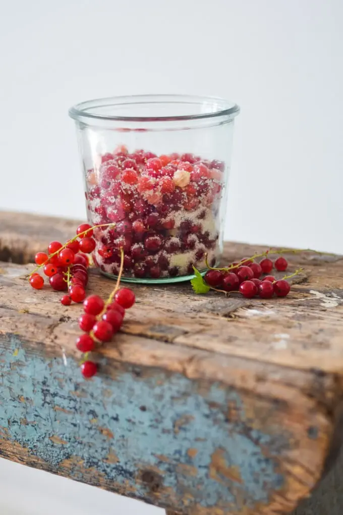 Danish sugared redcurrants