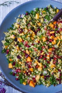 bulgur wheat salad with pomegranate